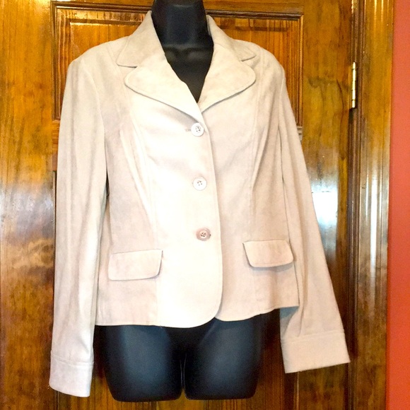 Norton McNaughton Jackets & Blazers - Light Tan Faux Suede Jacket